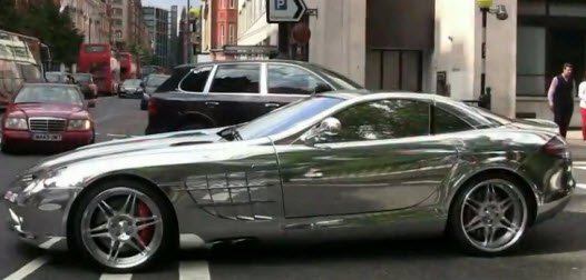 Chromed out mercedes pedigree