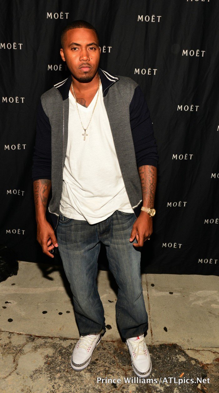 Nas looking young fresh and new hosting night club 9/20 Lipstick Alley