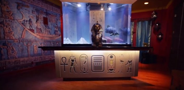 Shaq’s New Fish Tank Makes Him Walk Like an Egyptian