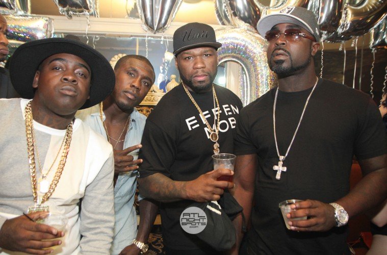 50 Cent, Andre Berto, Kidd Kidd, Young Buck Party In Tease Strip Club ...