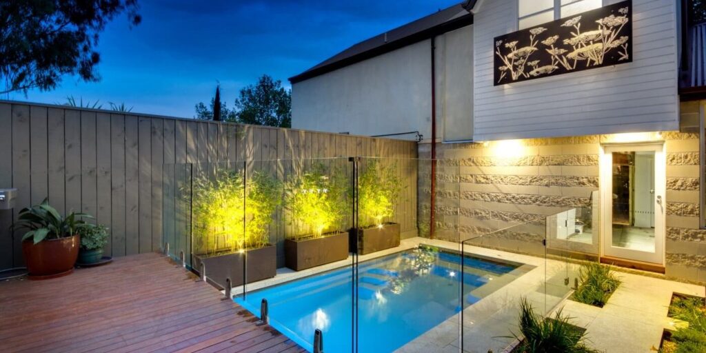 best pool shape for small backyard