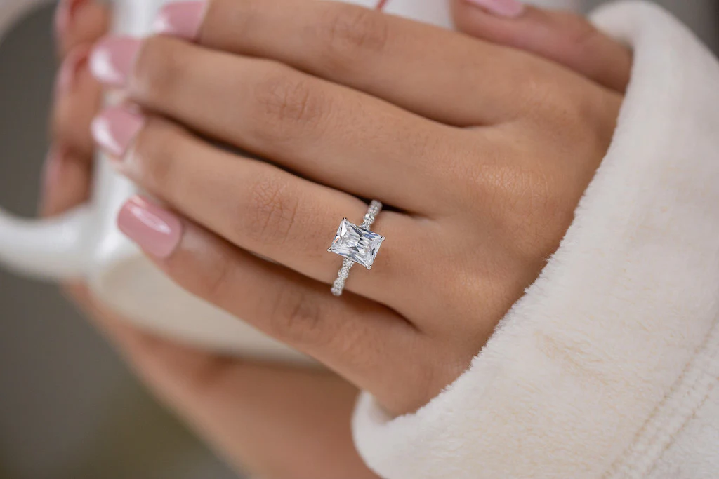 Vintage_Emerald_Cut_Engagement_Ring_Sterling_Silver_Conflict_Free_Manmade_Diamond