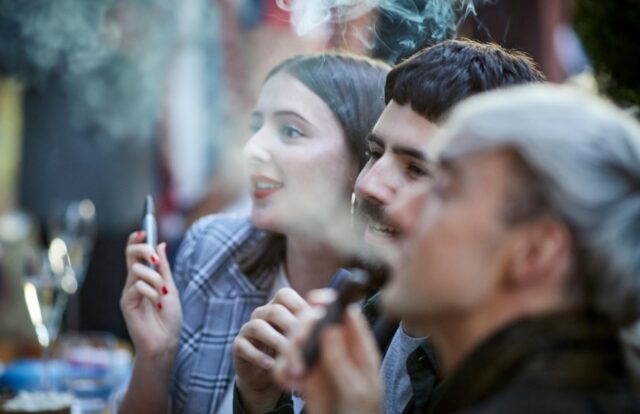 Group of People Vaping